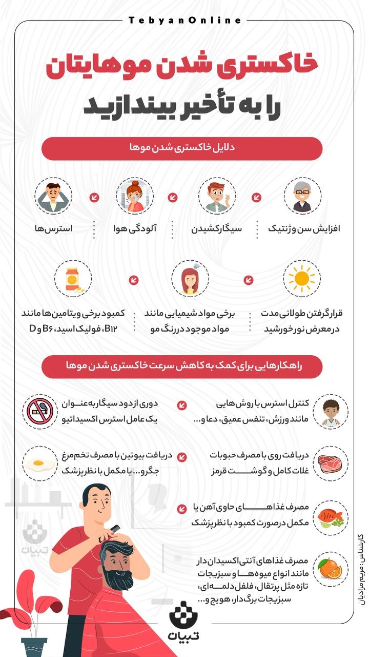 خاکستری شدن موهایتان را به تأخیر بیندازید!