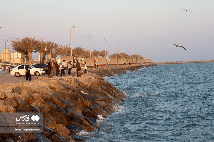 غروب ساحل خواجه عطای بندرعباس