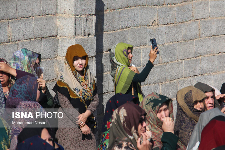 مراسم تشییع پیکر صابر کاظمی - گلستان