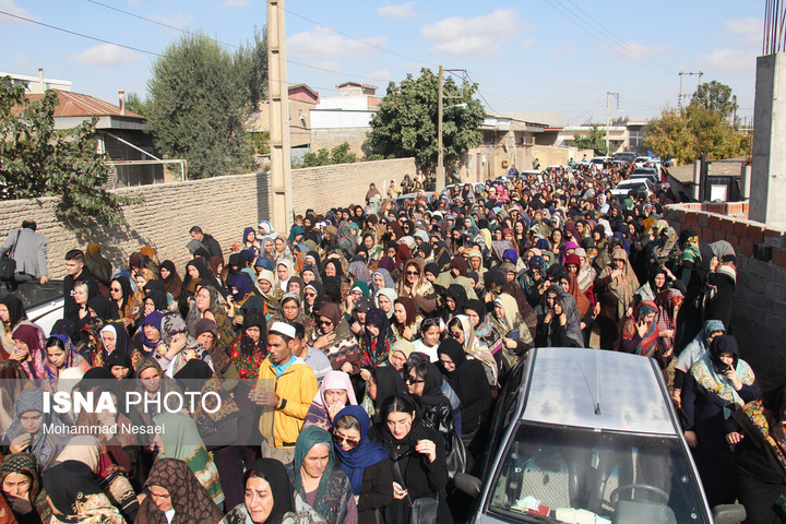 مراسم تشییع پیکر صابر کاظمی - گلستان