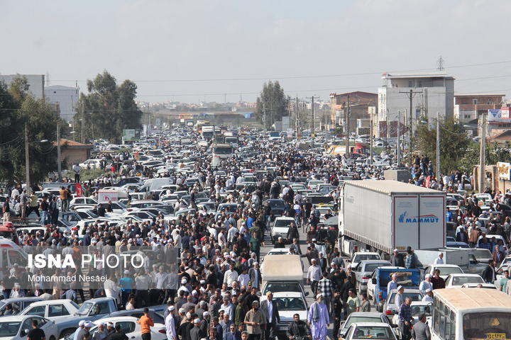 مراسم تشییع پیکر صابر کاظمی - گلستان