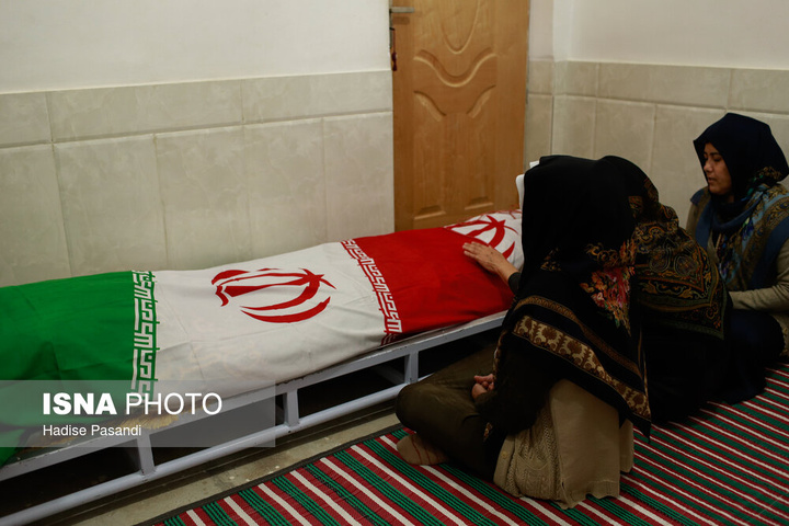 مراسم تشییع پیکر صابر کاظمی - گلستان