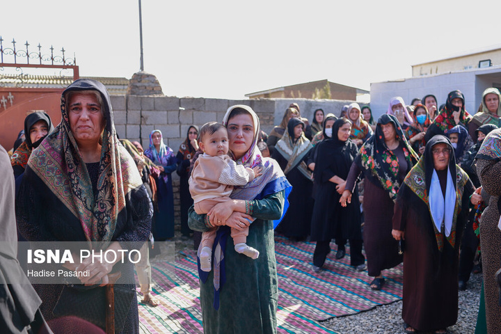 مراسم تشییع پیکر صابر کاظمی - گلستان