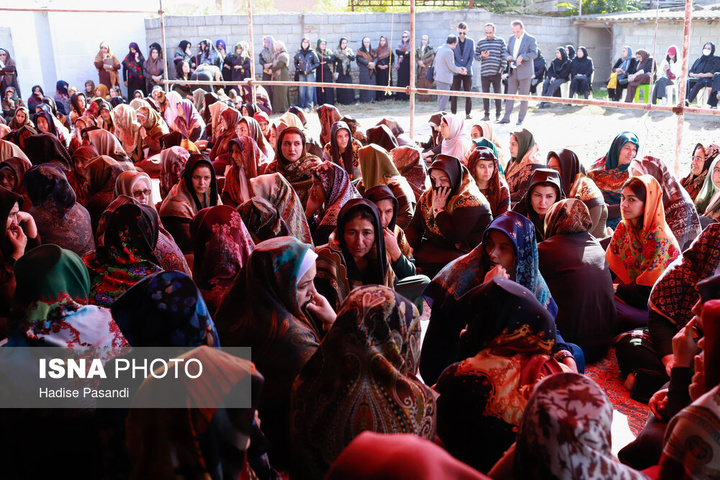 مراسم تشییع پیکر صابر کاظمی - گلستان