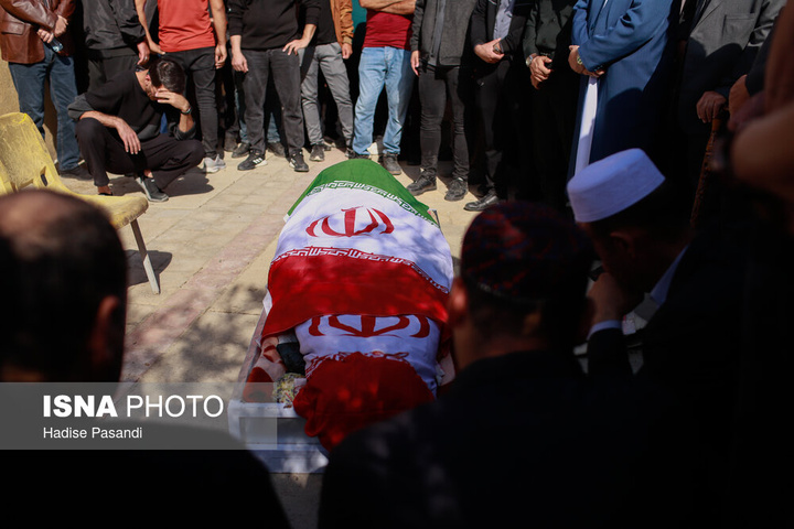 مراسم تشییع پیکر صابر کاظمی - گلستان