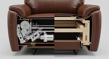 مبل ریلکسی چرم طبیعی از کجا بخریم؟ راهنمای تشخیص کیفیت و طراحی مدرن