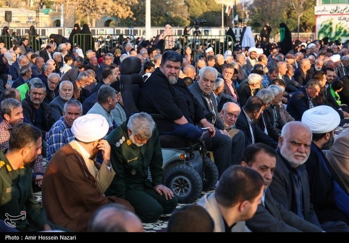 اقامه نماز طلب باران در قزوین