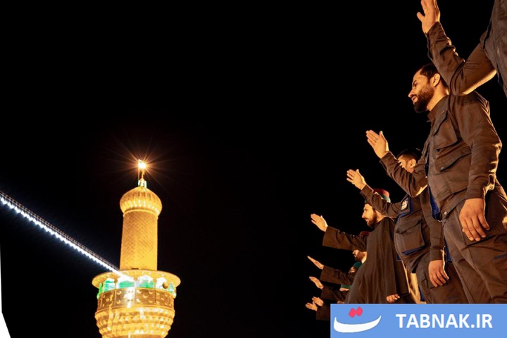 غبارروبی گنبد حرم مطهر اباعبدالله الحسین علیه‌السلام