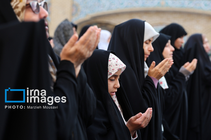 اقامه نماز باران - حرم حضرت عبدالعظیم حسنی علیه السلام