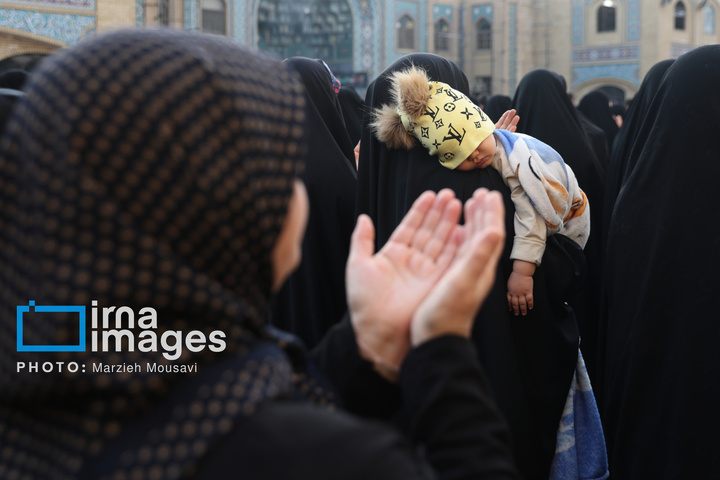 اقامه نماز باران - حرم حضرت عبدالعظیم حسنی علیه السلام