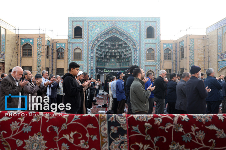 اقامه نماز باران - حرم حضرت عبدالعظیم حسنی علیه السلام