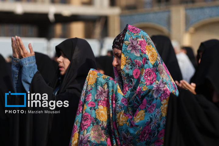 اقامه نماز باران - حرم حضرت عبدالعظیم حسنی علیه السلام