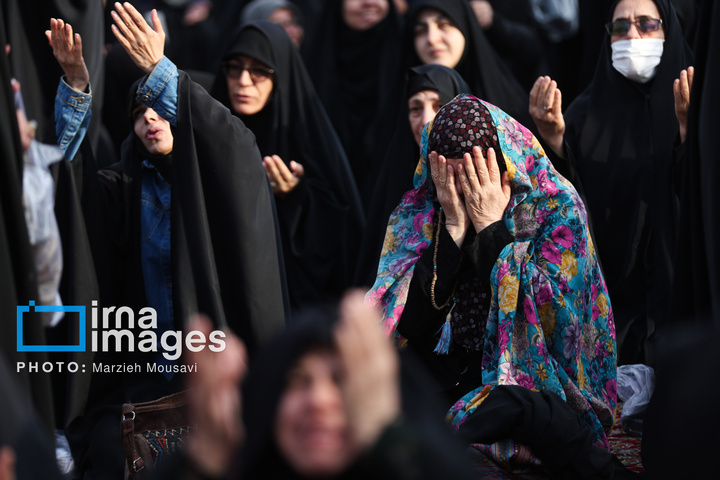 اقامه نماز باران - حرم حضرت عبدالعظیم حسنی علیه السلام