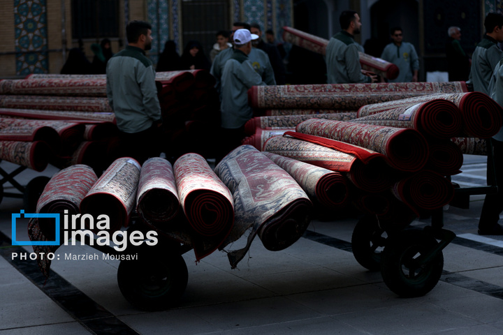 اقامه نماز باران - حرم حضرت عبدالعظیم حسنی علیه السلام