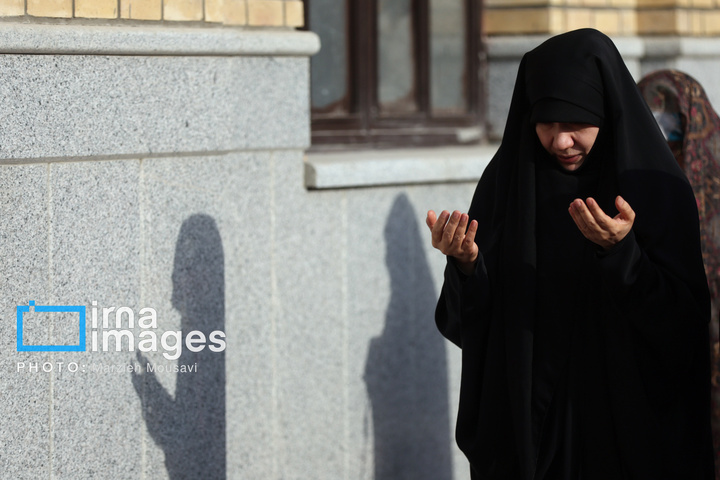 اقامه نماز باران - حرم حضرت عبدالعظیم حسنی علیه السلام