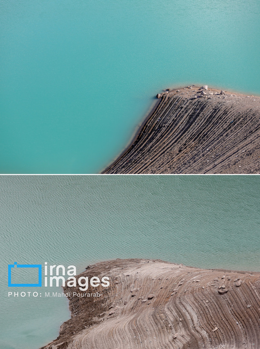 خشک‌ترین وضعیت سد کرج در یک دهه اخیر