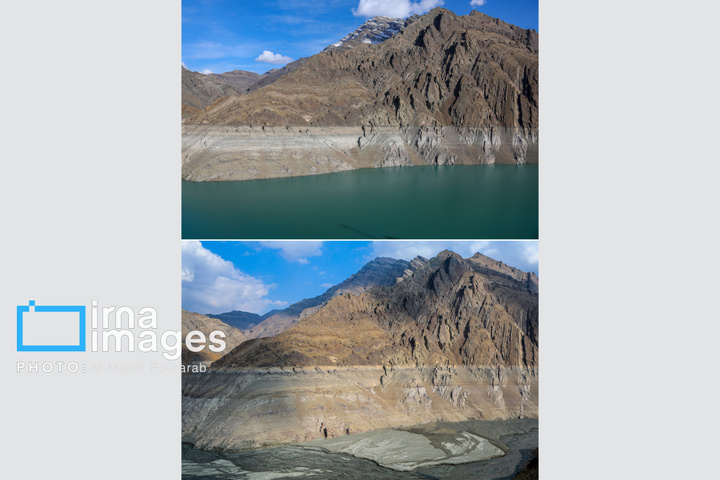 خشک‌ترین وضعیت سد کرج در یک دهه اخیر