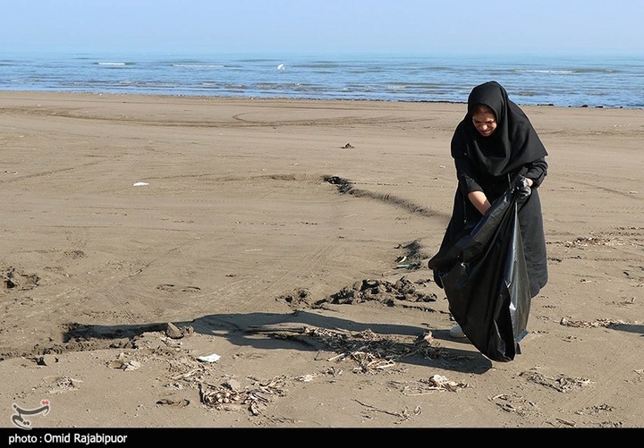 پویش مردمی پاکسازی ساحل رودسر