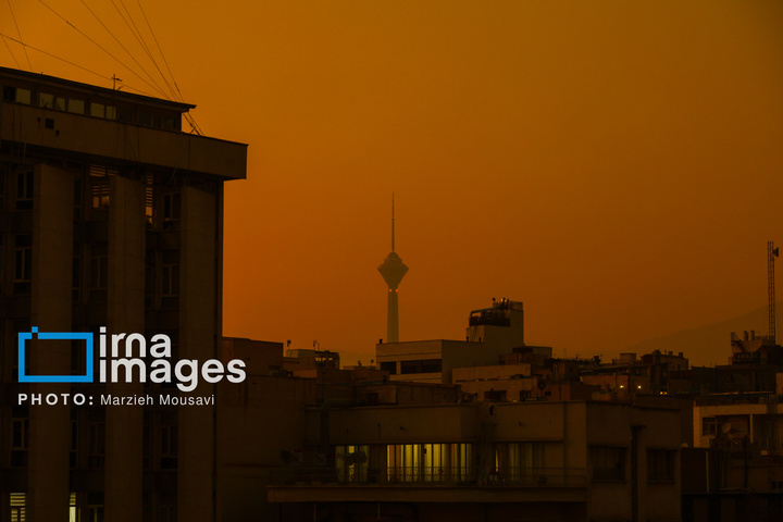 هوای نارنجی تهران