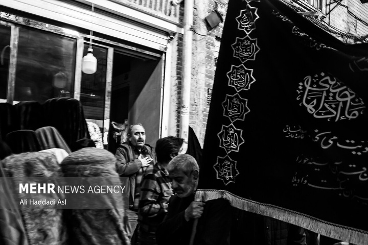 مراسم عزاداری فاطمیه در بازار تهران