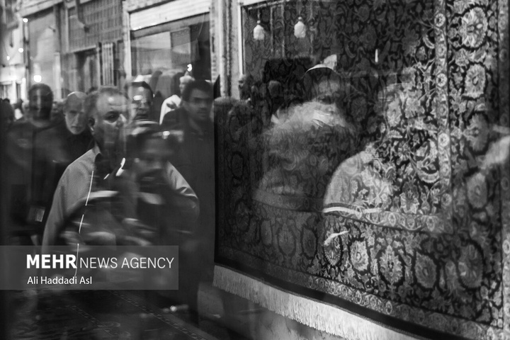 مراسم عزاداری فاطمیه در بازار تهران