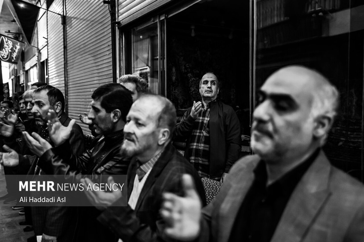 مراسم عزاداری فاطمیه در بازار تهران