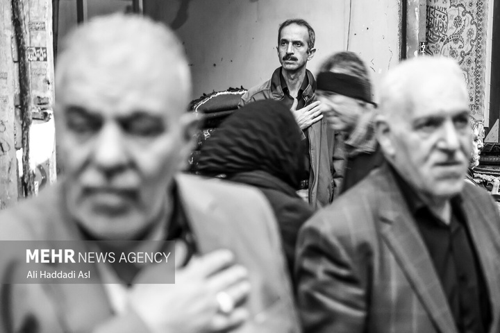 مراسم عزاداری فاطمیه در بازار تهران