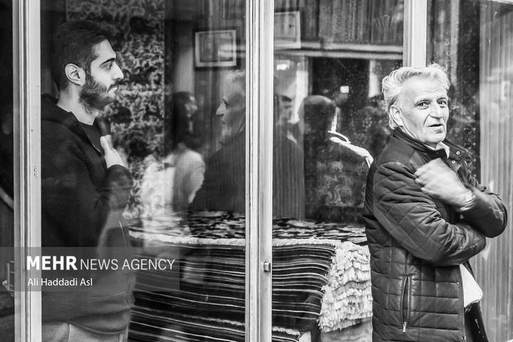 مراسم عزاداری فاطمیه در بازار تهران