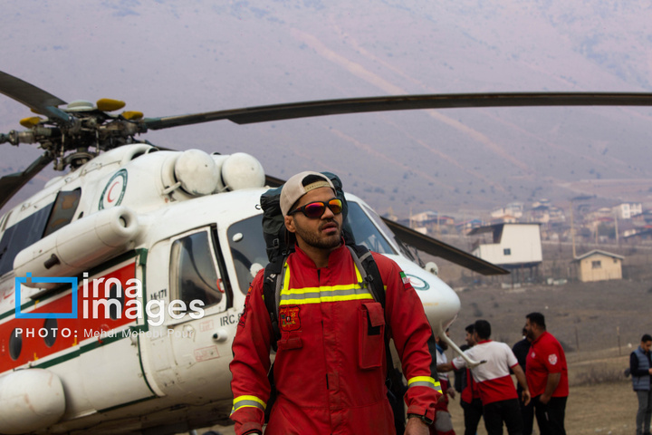 مهار آتش‌سوزی جنگل الیت