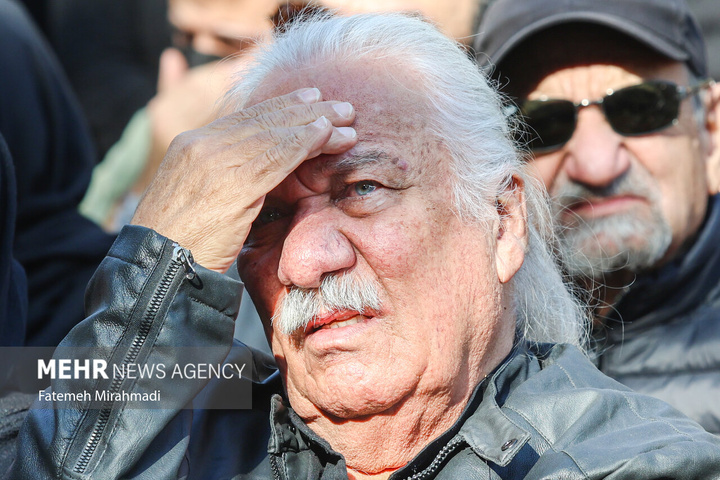 مراسم تشییع پیکر هادی مرزبان