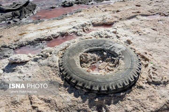 خشک شدن دریاچه مهارلو - شیراز