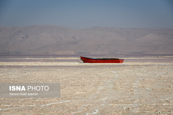 خشک شدن دریاچه مهارلو - شیراز