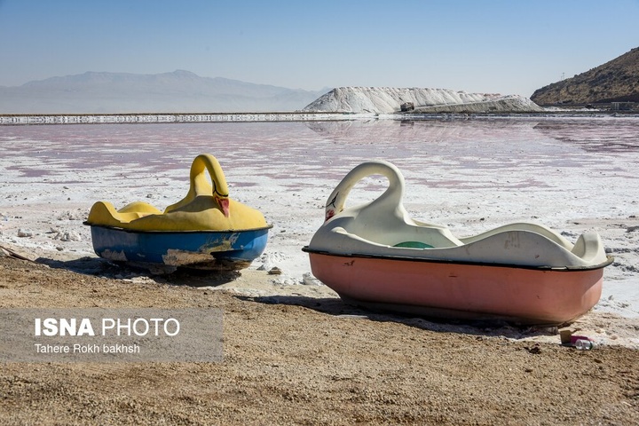 خشک شدن دریاچه مهارلو - شیراز