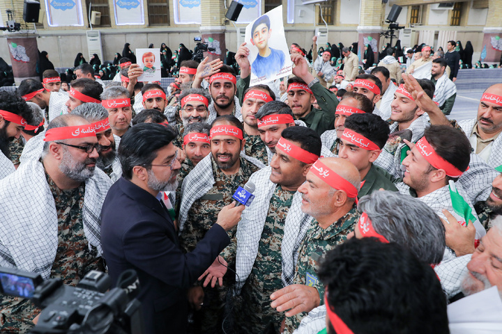 مراسم روز بسیج در حسینیه امام خمینی(ره)