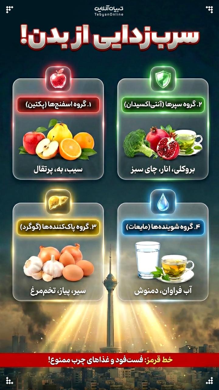 سرب زدایی از بدن!