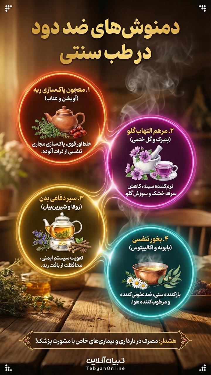 دمنوش‌های ضد دود در طب سنتی