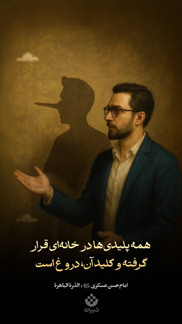 همه پلیدی‌ها در خانه‌ای قرار گرفته و کلید آن، دروغ است