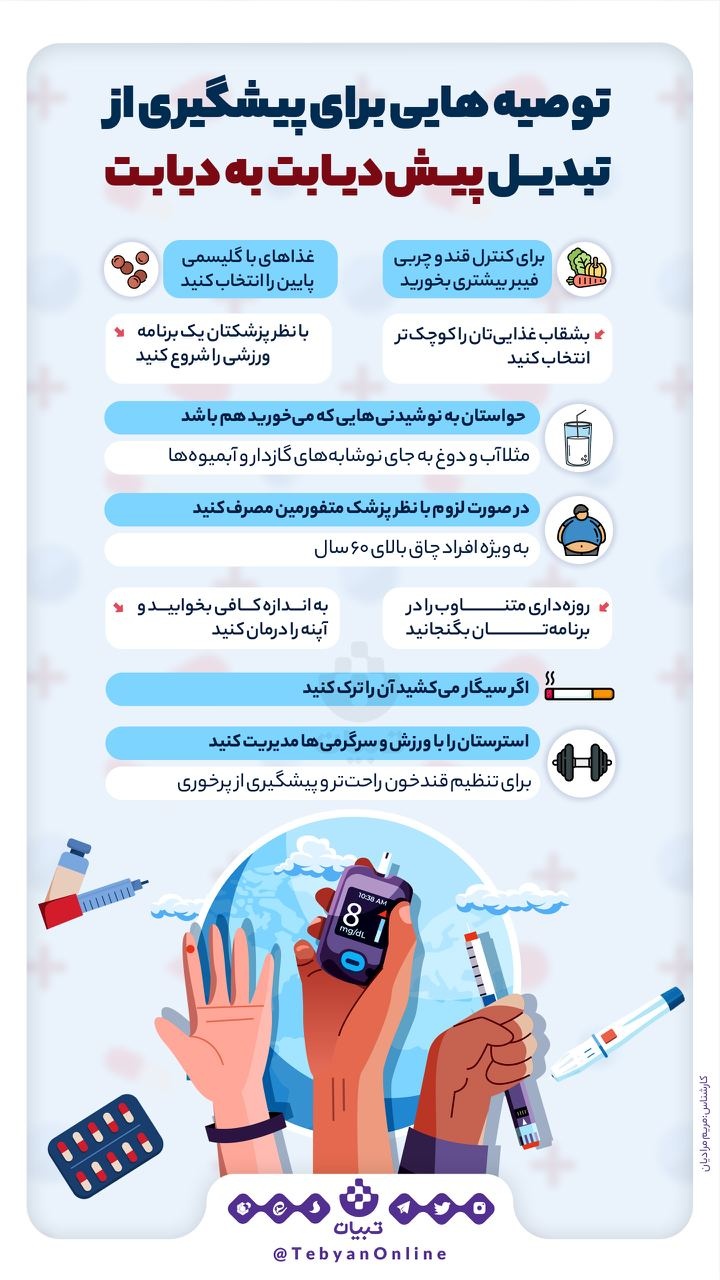 توصیه‌هایی برای دیابتی‌ها