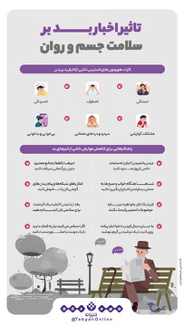 تاثیر اخبار بد بر سلامت جسم و روان