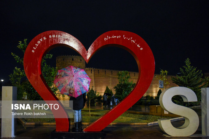 بارش باران پاییزی - شیراز