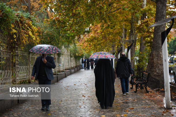 بارش باران پاییزی - شیراز