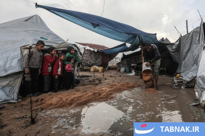 سرمای سخت در غزه