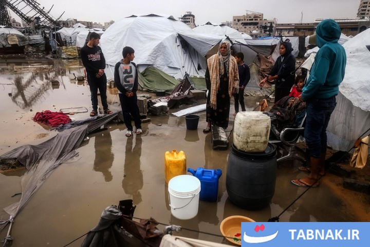 سرمای سخت در غزه
