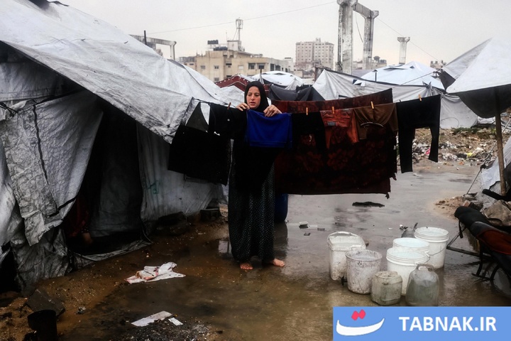 سرمای سخت در غزه