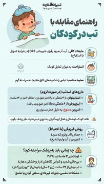 راهنمای مقابله با تب در کودکان