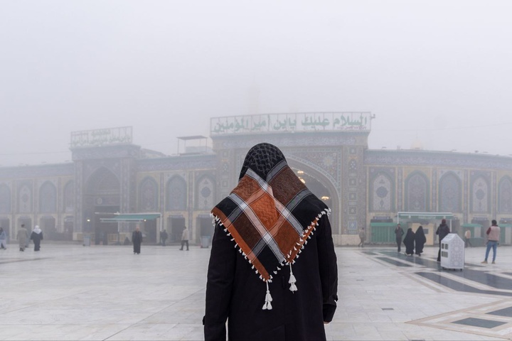 فضای مه‌آلود بین‌الحرمین