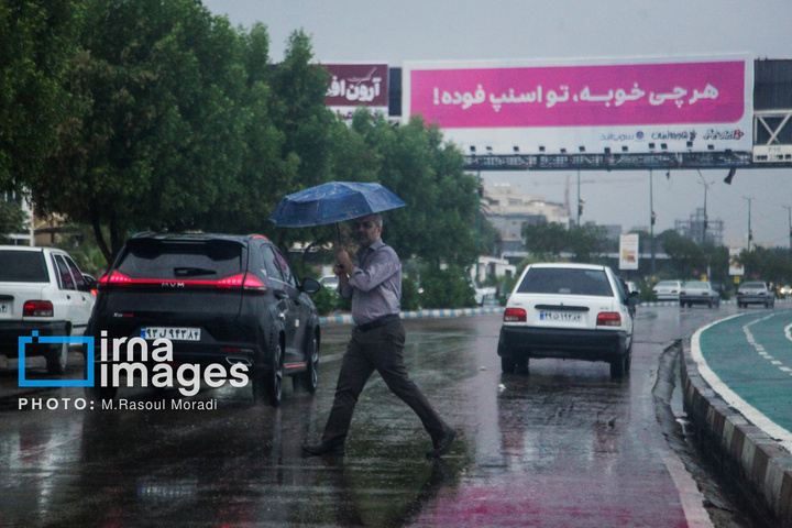 بارش باران پاییزی در بندرعباس