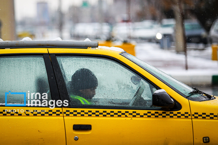 بارش برف در اراک