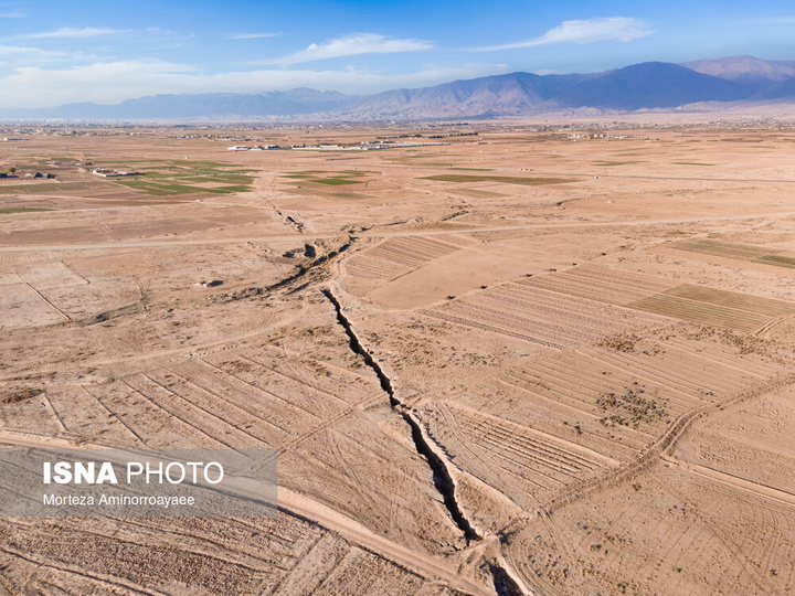 عمیق‌ترین شکاف فرونشست کشور - نیشابور