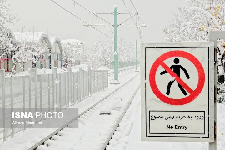 بارش شدید برف - مشهد